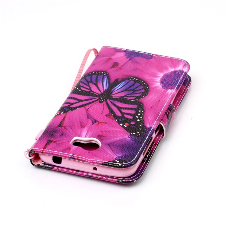 Wallet Leather Stand Case for Huawei Y5II/Y5 II/Honor 5 - Butterfly Pattern-6