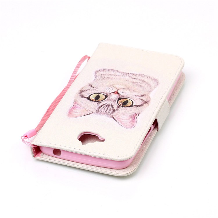 Wallet Leather Stand Case for Huawei Y6 Pro / Enjoy 5 - Lovely Cat-6