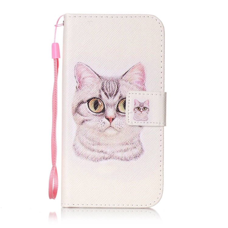 Wallet Leather Stand Case for Huawei Y625 - Lovely Cat-1
