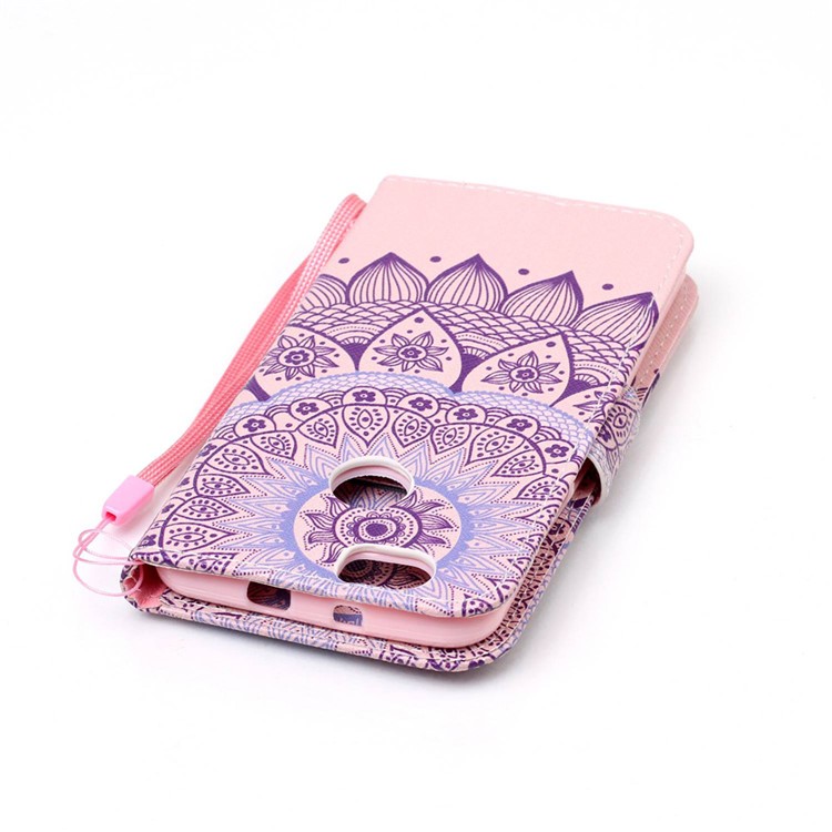 For Huawei nova Patterned Leather Wallet Case with Strap - Bohemian Pattern-6