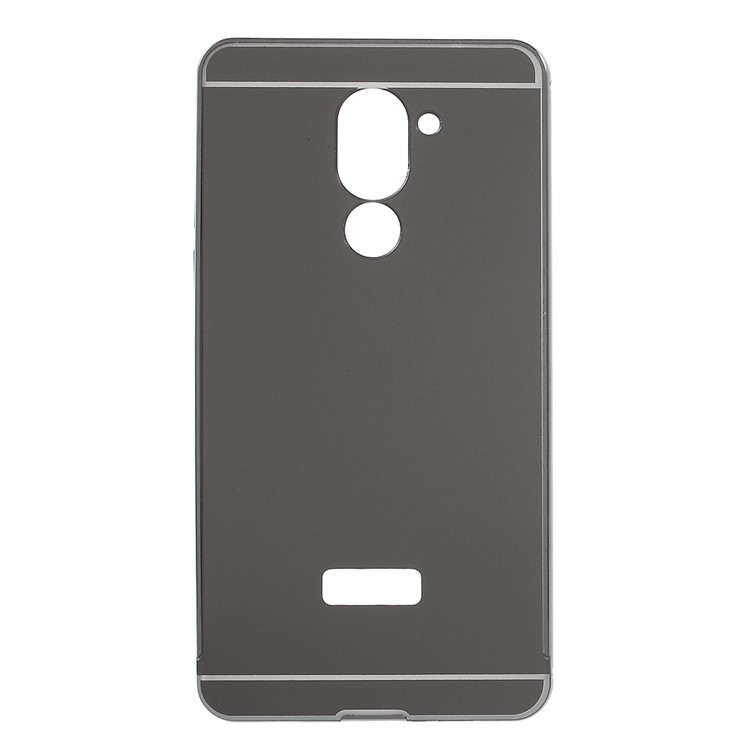 Metal Bumper Slide-on Plating PC Cell Phone Case for Huawei Honor 6x (2016) - Black-1