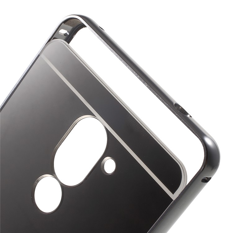 Metal Bumper Slide-on Plating PC Cell Phone Case for Huawei Honor 6x (2016) - Black-5