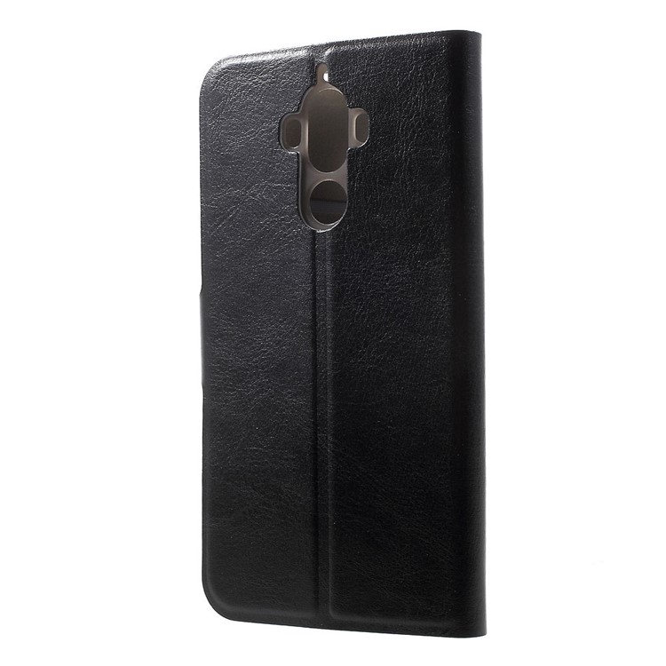 Crazy Horse Texture Leather Card Holder Phone Case for Huawei Mate 9 - Black-2