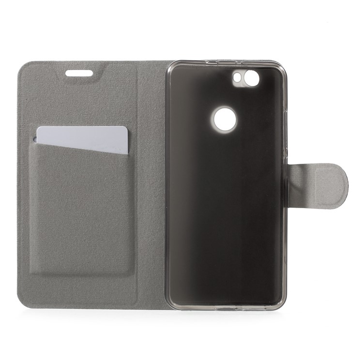 For Huawei nova Crazy Horse Built-in Steel Sheet Leather Case with Stand - Black-4