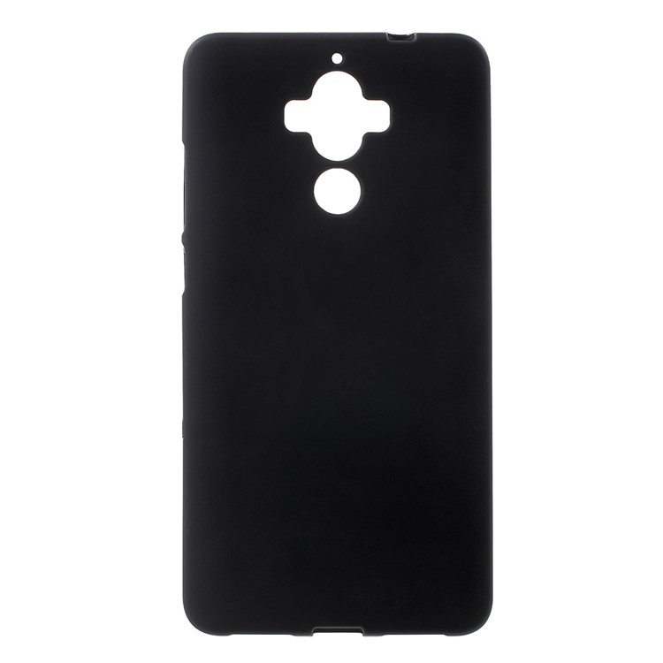 Anti-fingerprint Matte Gel TPU Phone Case for Huawei Mate 9 - Black-1
