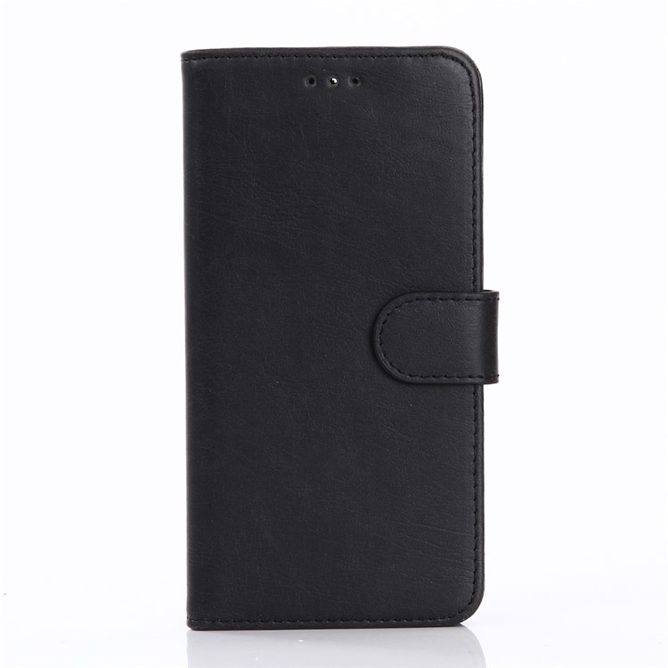 For Huawei Mate 9 Stand Wallet Leather Case Retro Crazy Horse Style - Black-1