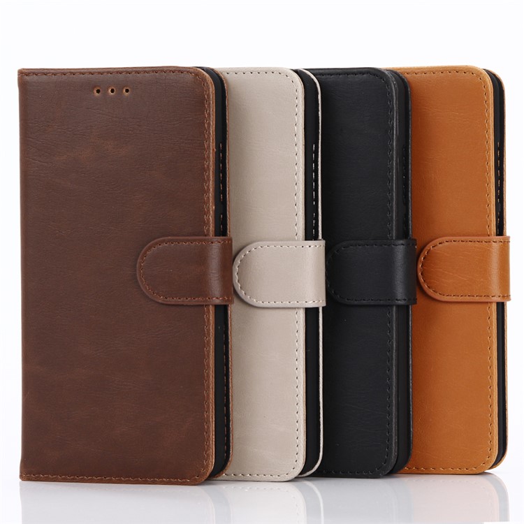 For Huawei Mate 9 Stand Wallet Leather Case Retro Crazy Horse Style - Black-5