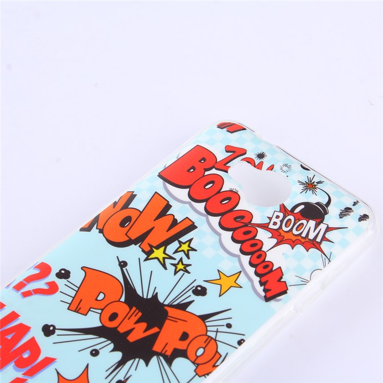 Pattern Printing IMD TPU Phone Case for Huawei Y3 II / Y3II - Boom Pow Bam Pattern-2