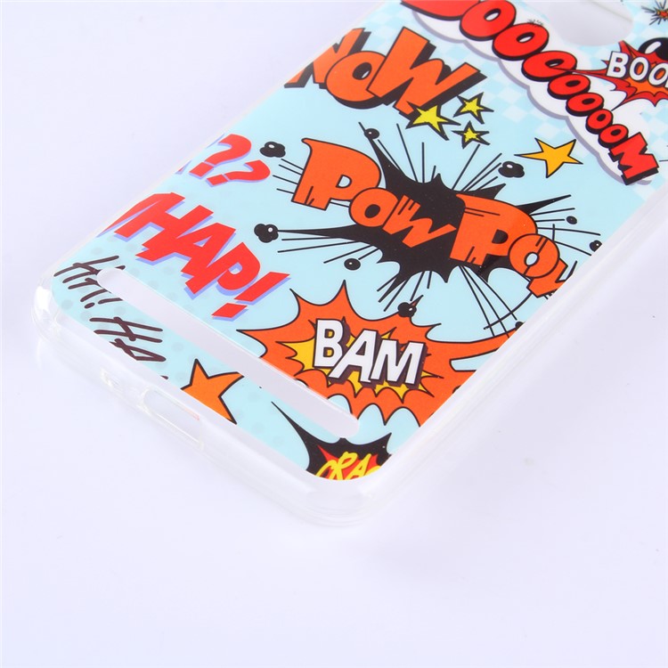 Pattern Printing IMD TPU Phone Case for Huawei Y3 II / Y3II - Boom Pow Bam Pattern-3