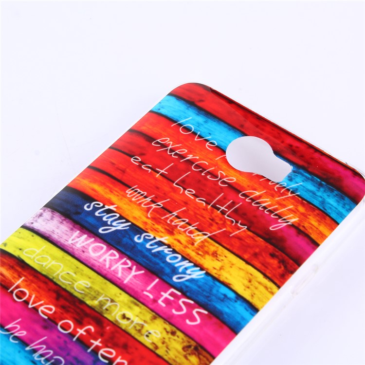 Pattern Printing TPU Case for Huawei Y5II/Y5 II/Honor 5 - Colorized Stripes-2