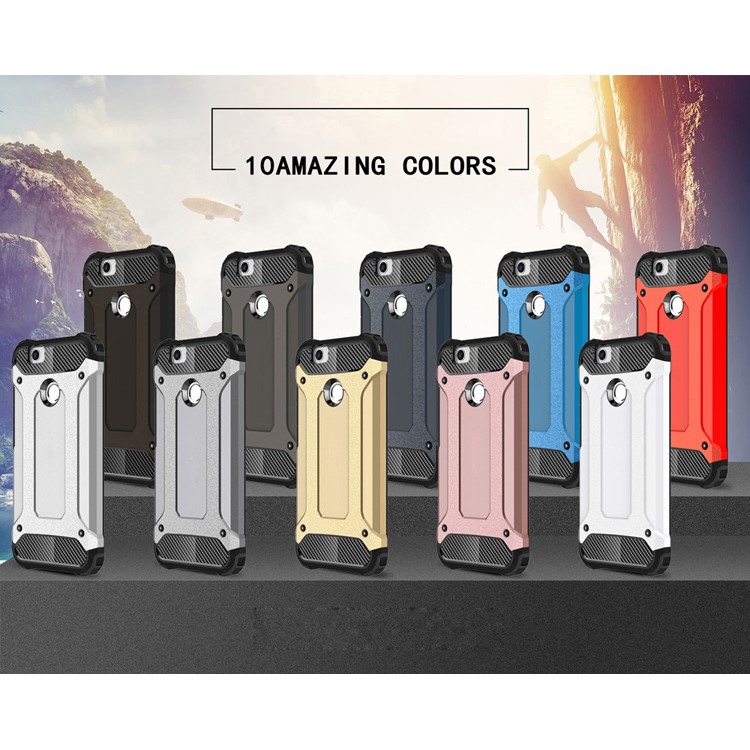 Armor Guard Hybrid Plastic + TPU Shell Case Cover for Huawei Nova - Black-3