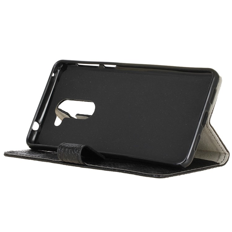 Crocodile Texture Leather Wallet Stand Case for Huawei Honor 6x (2016) - Black-5