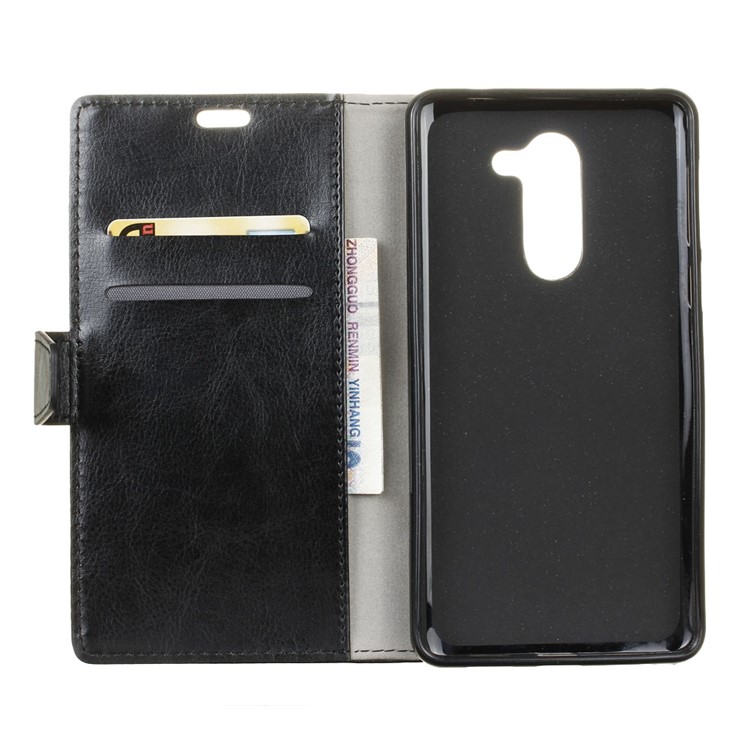Crazy Horse PU Leather Mobile Phone Case for Huawei Honor 6x (2016) - Black-3