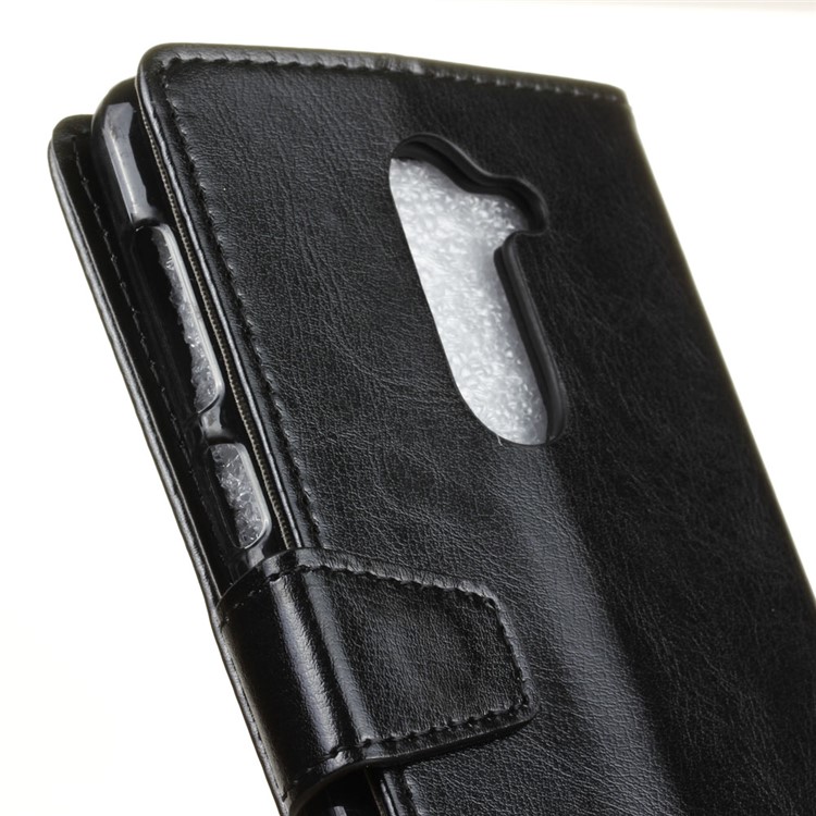 Crazy Horse PU Leather Mobile Phone Case for Huawei Honor 6x (2016) - Black-6