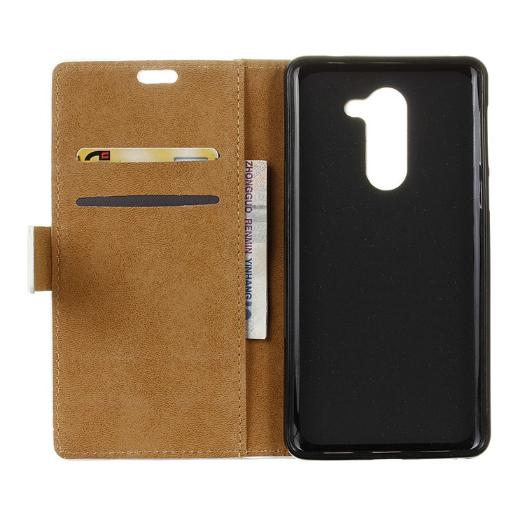Patterned Leather Wallet Case for Huawei Honor 6x (2016) - Mini Owls Purple Background-6