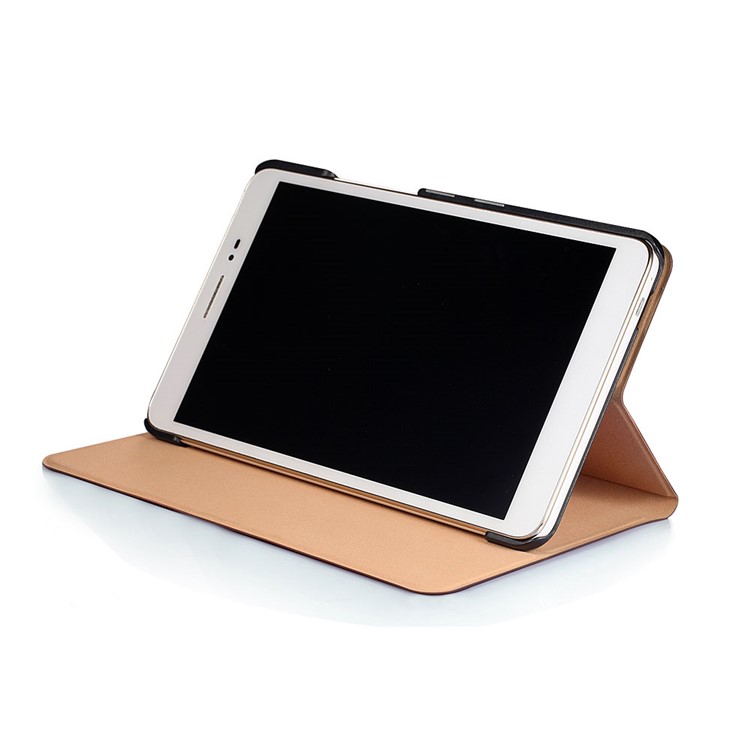 Sand-like Texture Leather Smart Case for Huawei Honor Pad 2 8.0 Inch with Stand - Black-5