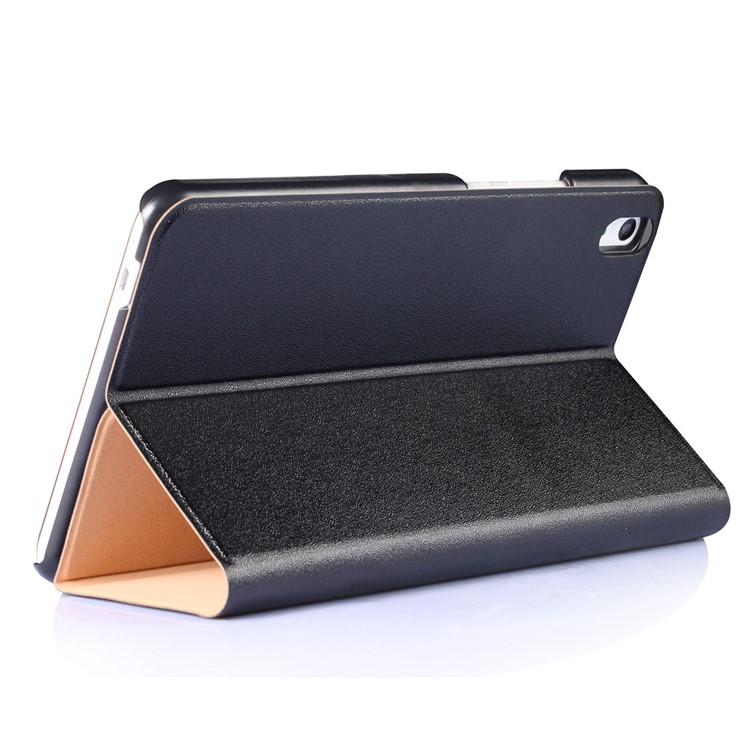 Sand-like Texture Leather Smart Case for Huawei Honor Pad 2 8.0 Inch with Stand - Black-6