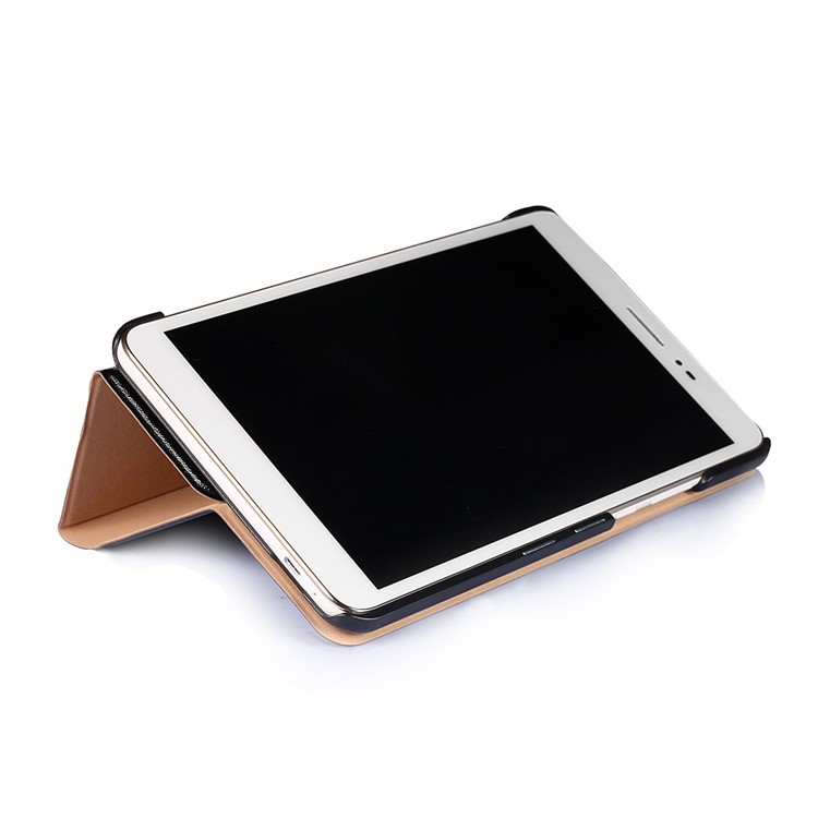 Sand-like Texture Leather Smart Case for Huawei Honor Pad 2 8.0 Inch with Stand - Black-8