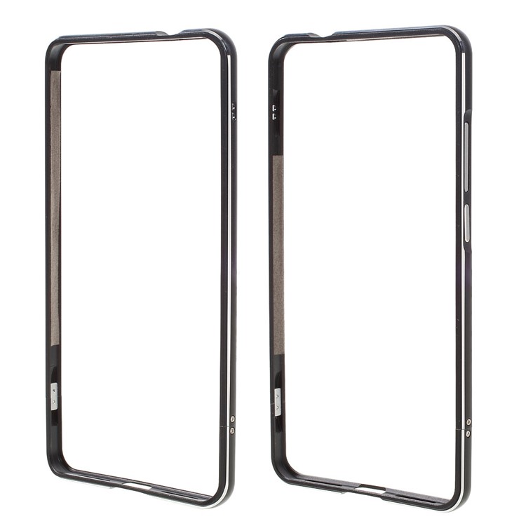 For Huawei Mate 9 Aluminium Alloy Bumper Frame Case with Screw Lock - Black-1