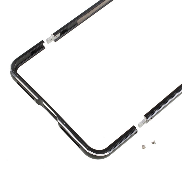 For Huawei Mate 9 Aluminium Alloy Bumper Frame Case with Screw Lock - Black-8