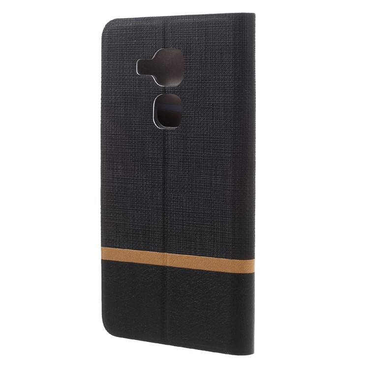 Cross Texture Leather Card Slot Stand Case for Huawei Nova Plus/G9 Plus/Maimang 5 - Black-2