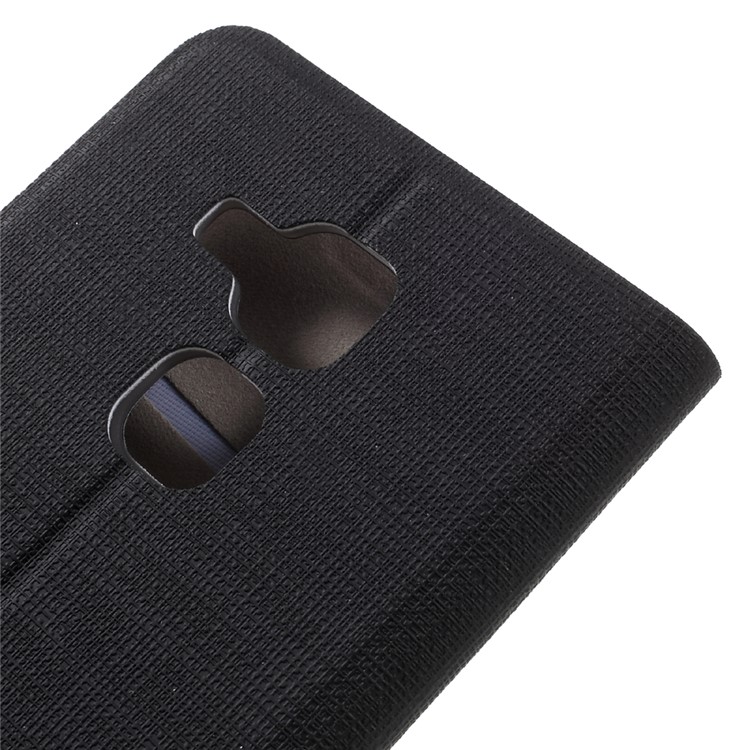 Cross Texture Leather Card Slot Stand Case for Huawei Nova Plus/G9 Plus/Maimang 5 - Black-8