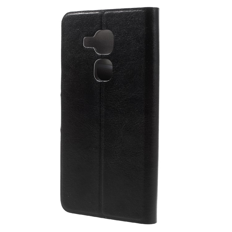 Crazy Horse Leather Stand Case for Huawei Nova Plus/ G9 Plus/ Maimang 5 - Black-2