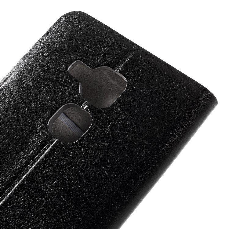Crazy Horse Leather Stand Case for Huawei Nova Plus/ G9 Plus/ Maimang 5 - Black-8