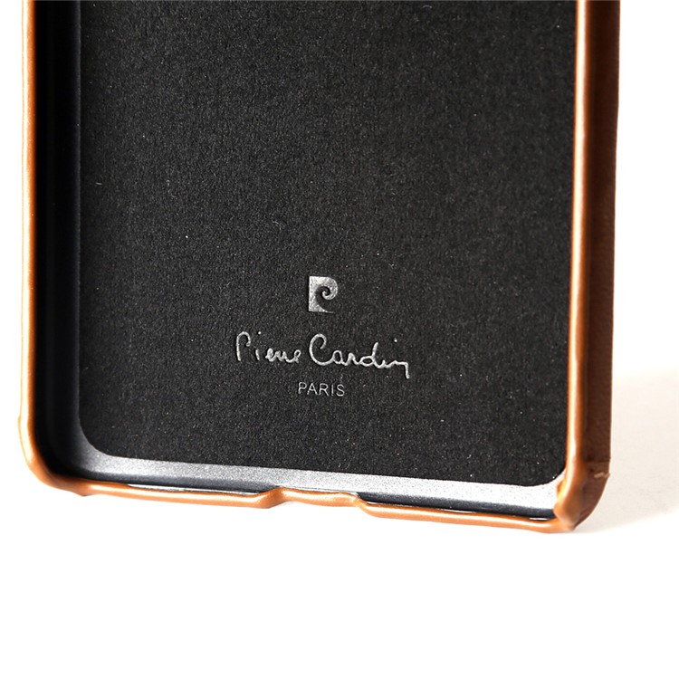 PIERRE CARDIN for Huawei Mate 9 Genuine Leather Coated Hard Mobile Case - Brown-8