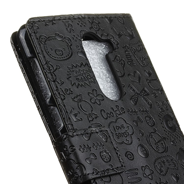 Cartoon Graffiti Wallet Leather Phone Case for Huawei Mate 9 Lite - Black-7