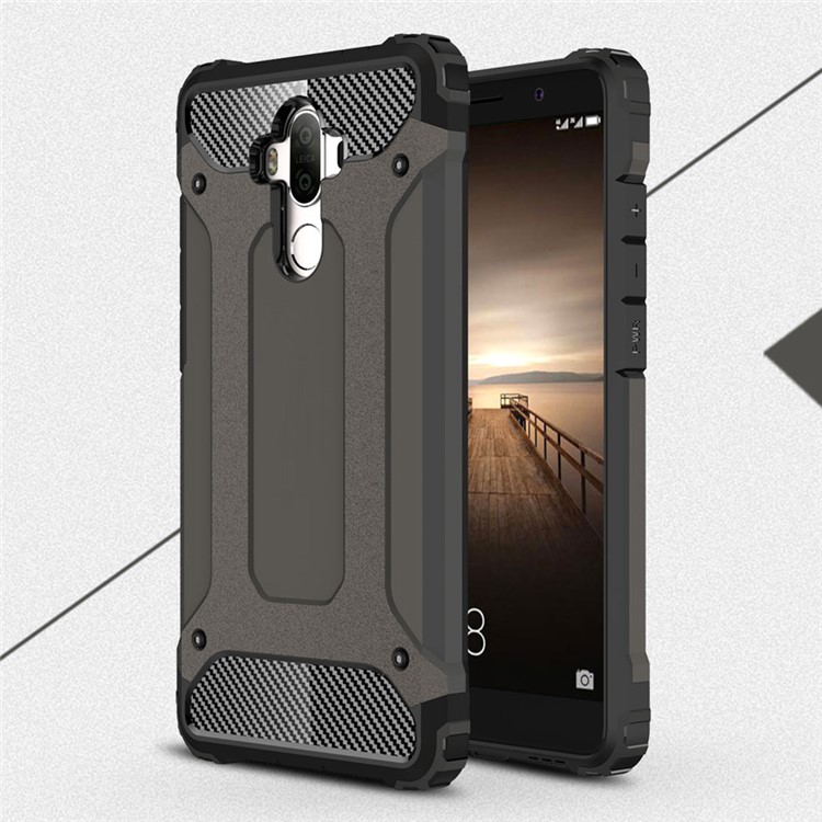 Armor Shell Plastic + TPU Drop Protection Cover for Huawei Mate 9 - Bronze-1