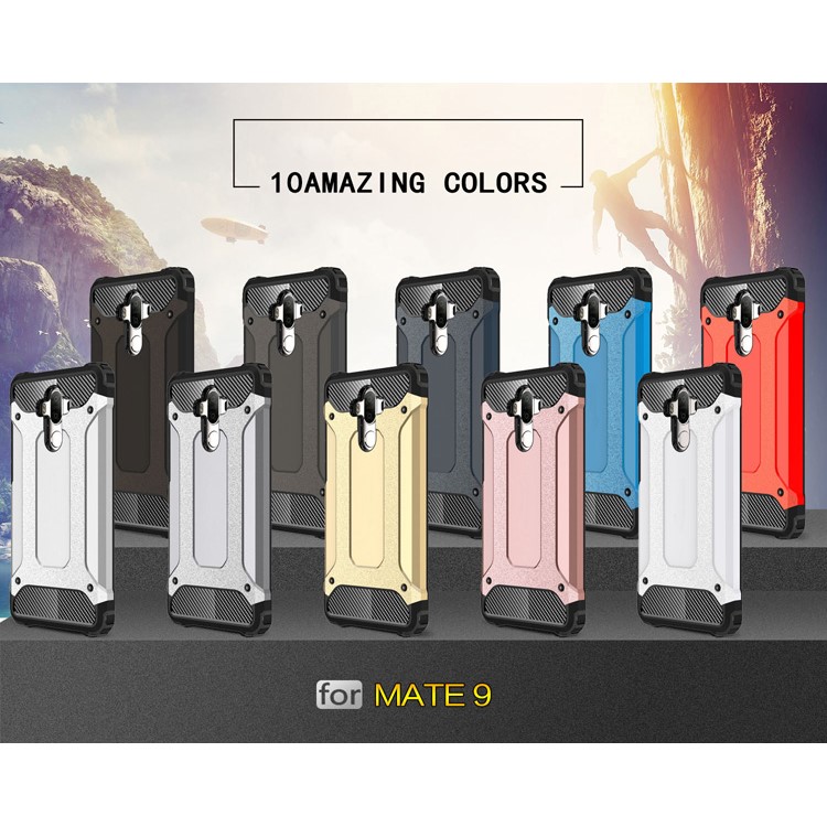 Armor Shell Plastic + TPU Drop Protection Cover for Huawei Mate 9 - Bronze-2