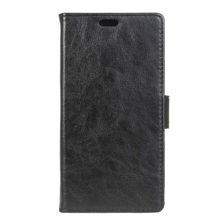 Crazy Horse Leather Wallet Case for Huawei Mate 9 Lite / Honor 6x (2016) - Black-1