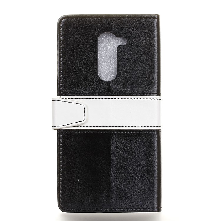 Crazy Horse Two-color Leather Wallet Case for Huawei Mate 9 Lite / Honor 6x (2016) - Black-2