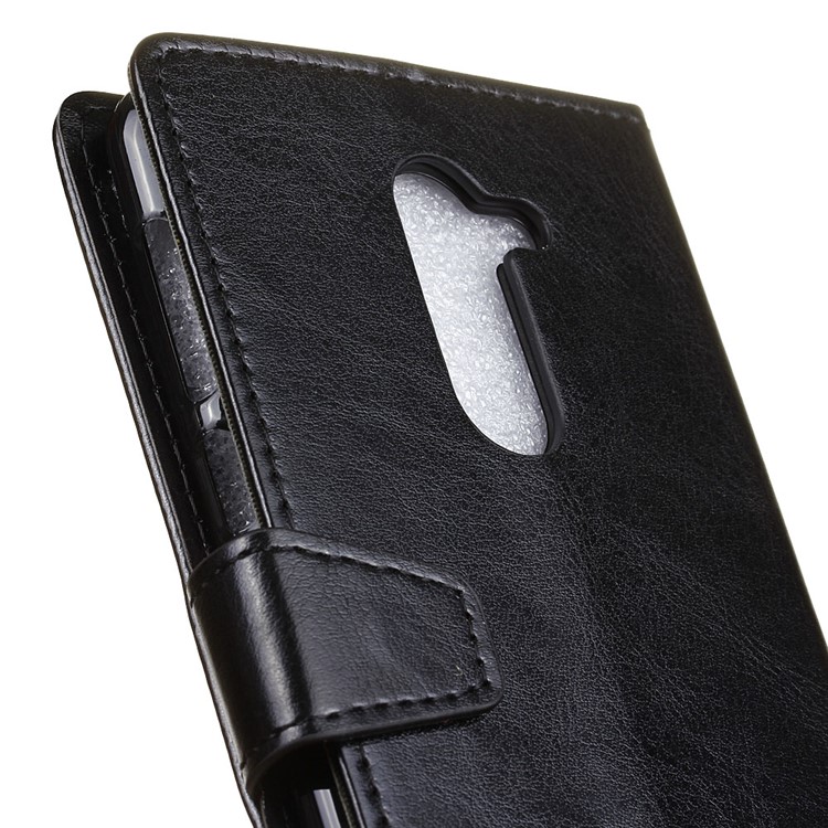 Crazy Horse Wallet Stand Leather Case for Huawei Mate 9 Lite/ GR5 2017 - Black-6