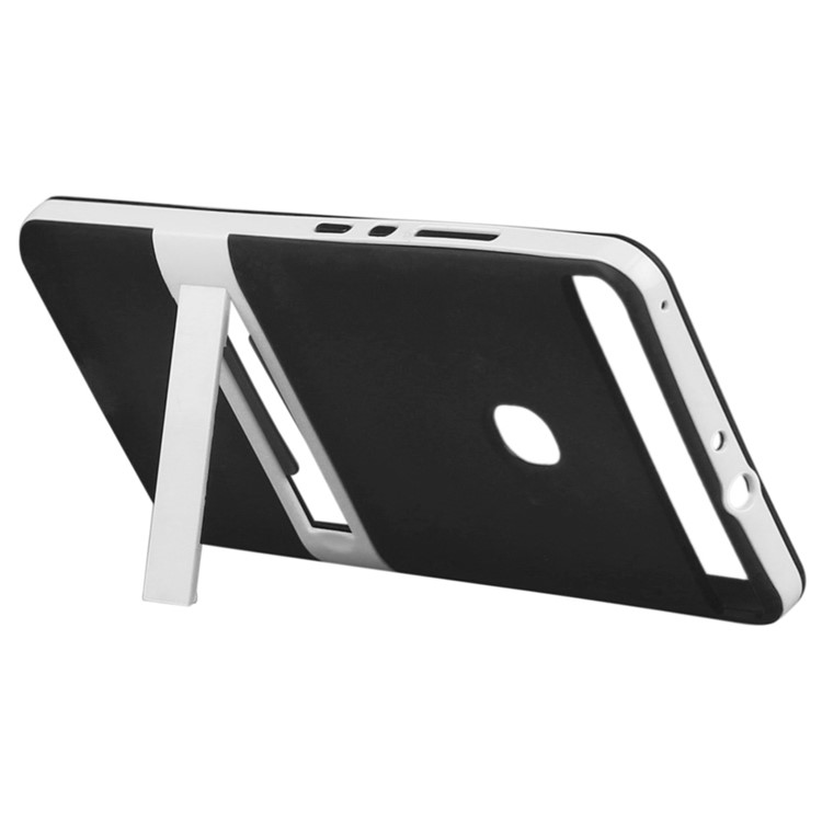 HAT PRINCE Kickstand Back Case for Huawei Honor V8 (PC + TPU) - Black-1