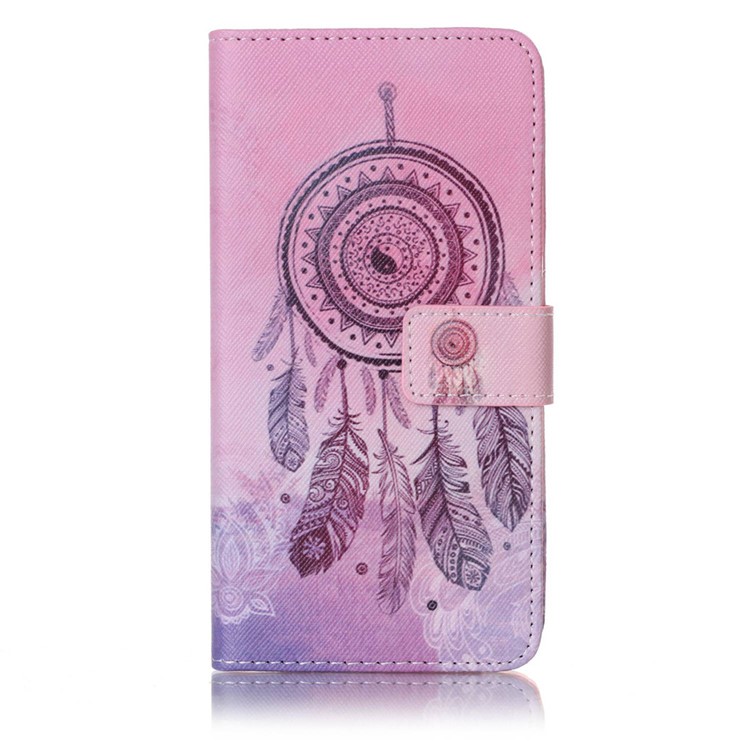 Pattern Printing Mobile Case Leather Wallet for Huawei Honor 5c/GT3/Honor 7 Lite - Tribal Dream Catcher-1