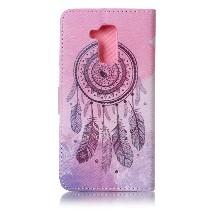 Pattern Printing Mobile Case Leather Wallet for Huawei Honor 5c/GT3/Honor 7 Lite - Tribal Dream Catcher-2