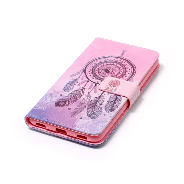Pattern Printing Mobile Case Leather Wallet for Huawei Honor 5c/GT3/Honor 7 Lite - Tribal Dream Catcher-3
