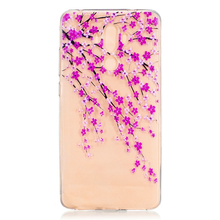 Embossed Soft Phone Case (TPU) for Huawei Mate 9 - Blooming Flower-1