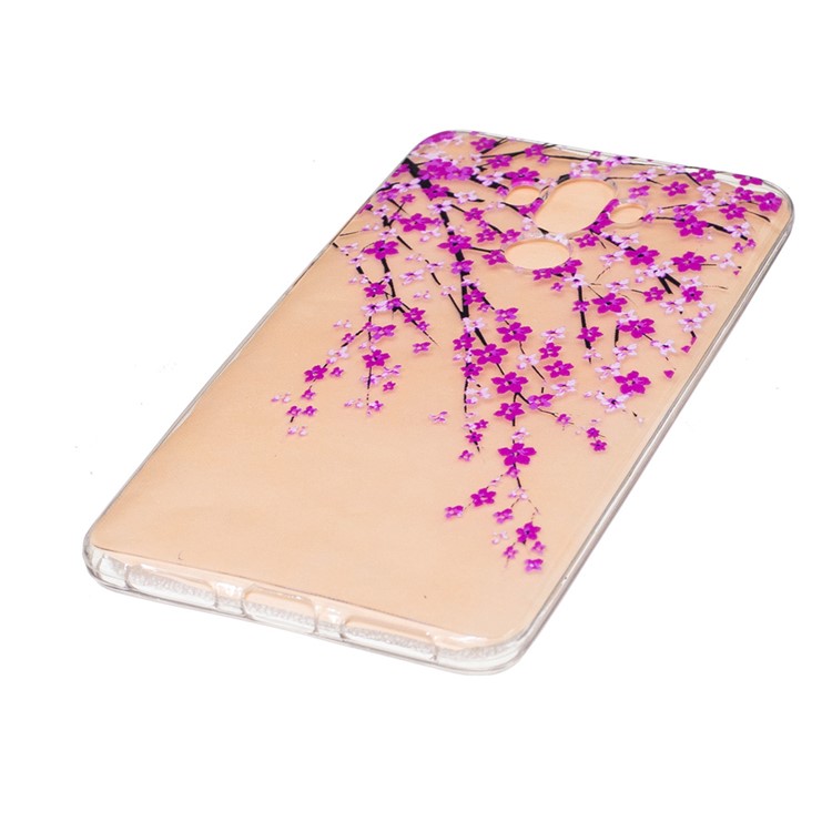 Embossed Soft Phone Case (TPU) for Huawei Mate 9 - Blooming Flower-2