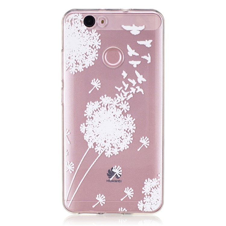 Embossed Soft TPU Back Case for Huawei Nova - Dandelion and Birds-1