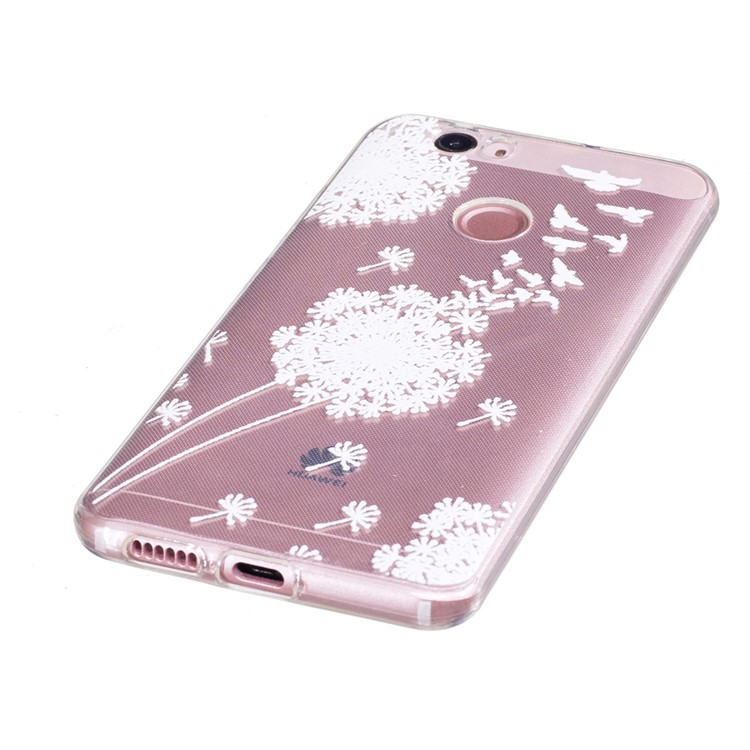 Embossed Soft TPU Back Case for Huawei Nova - Dandelion and Birds-3