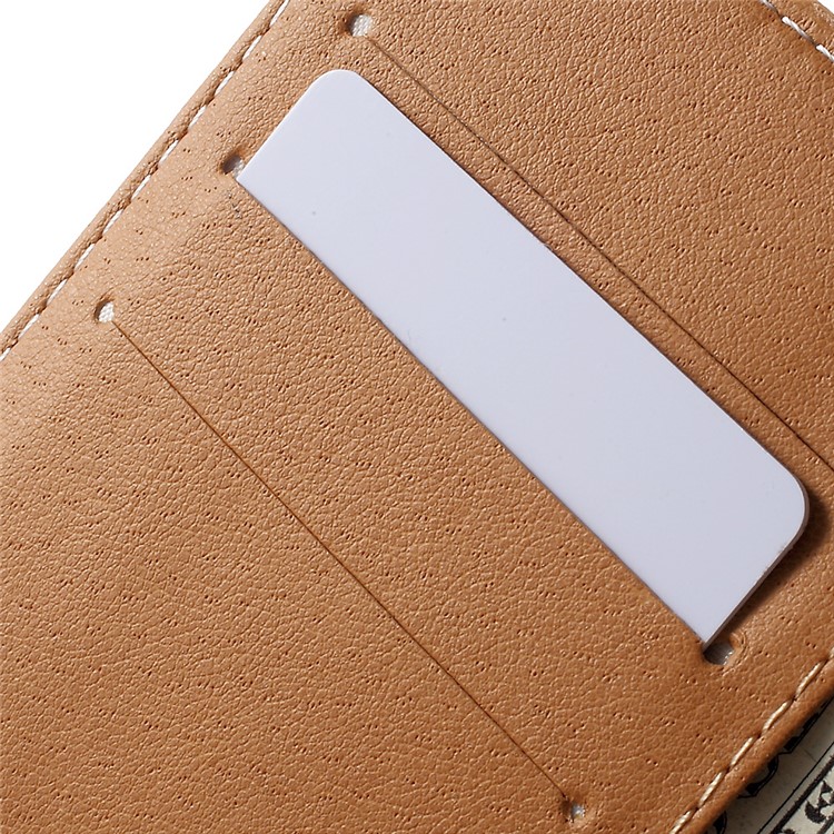 Patterned Folio Leather Wallet Case for Huawei Nova with Stand - Big Mouth Cat-6