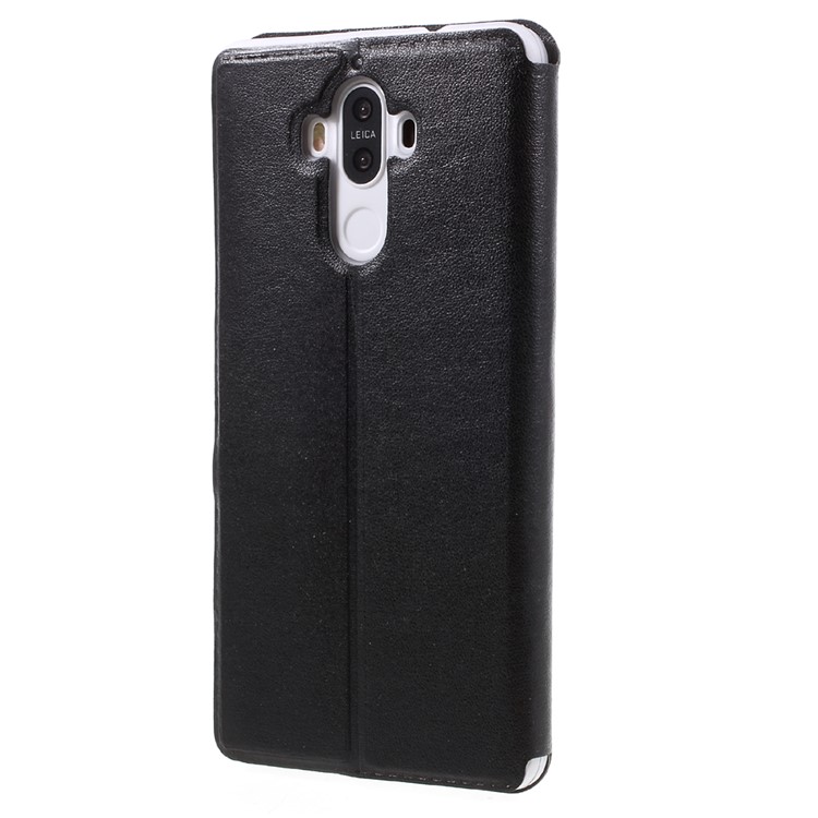 View Window Flip Leather Phone Case for Huawei Mate 9 - Black-2