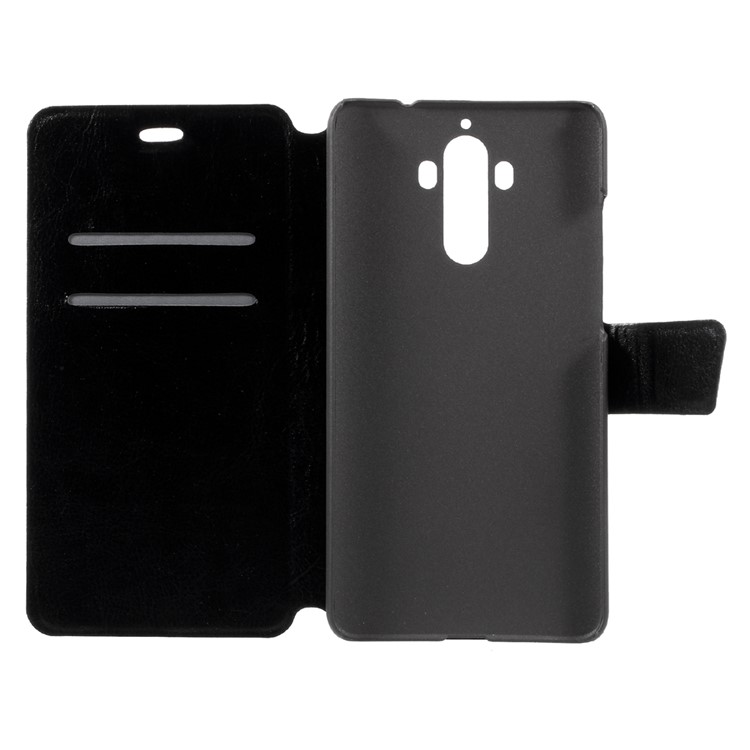 Crazy Horse Leather Card Slots Phone Case for Huawei Mate 9 - Black-10