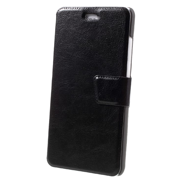 Crazy Horse Leather Card Slots Phone Case for Huawei Mate 9 - Black-3
