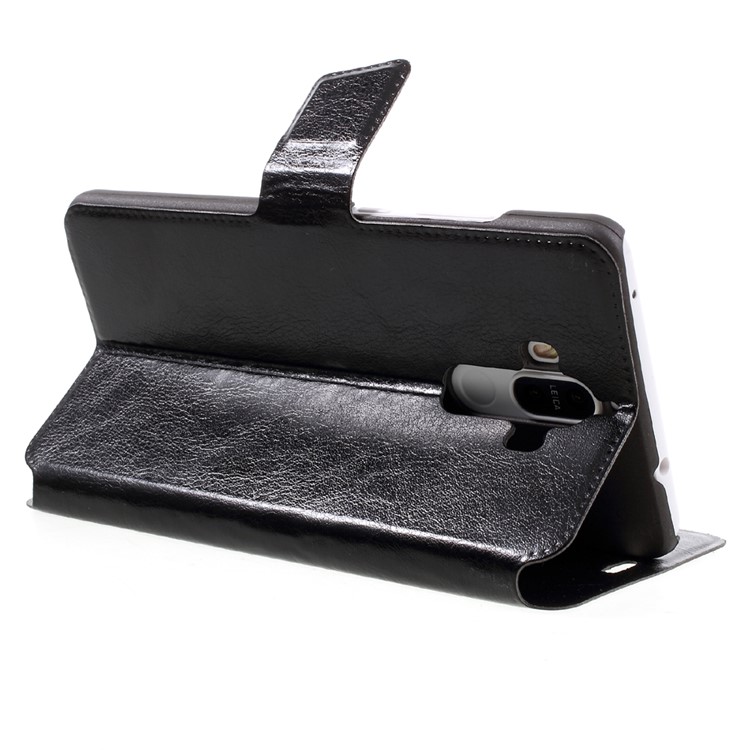 Crazy Horse Leather Card Slots Phone Case for Huawei Mate 9 - Black-5