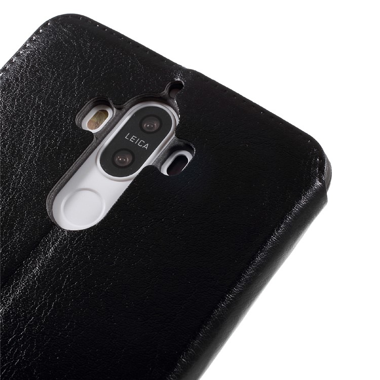 Crazy Horse Leather Card Slots Phone Case for Huawei Mate 9 - Black-8