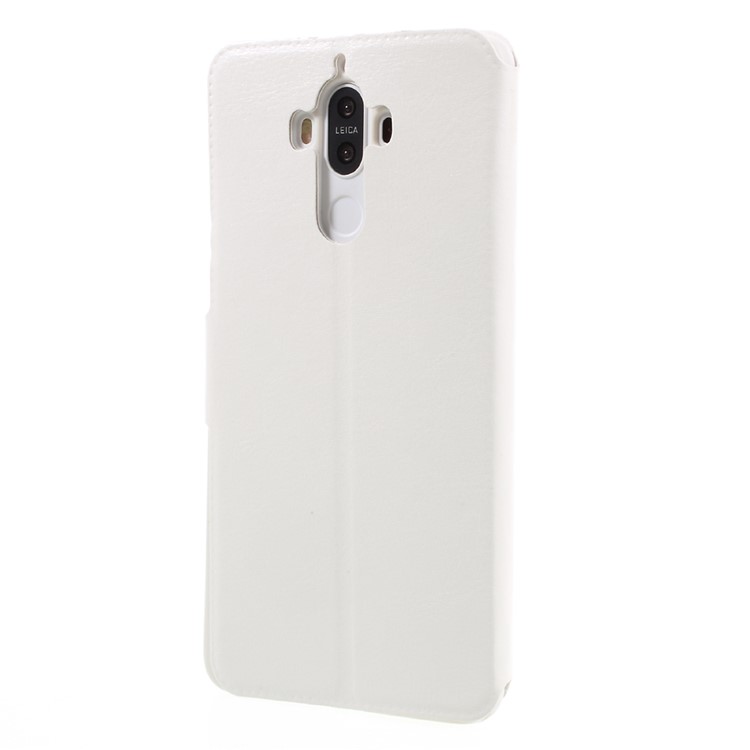 Card Slots Leather Cell Phone Case for Huawei Mate 9 - White-3